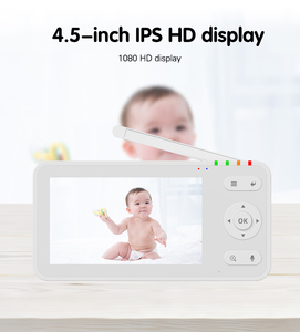 Caméra de surveillance pour bébé intelligente sans fil 5,0 pouces 1080P Audio bidirectionnel Affichage WiFi Tuya Surveillance du sommeil du bébé Détection des pleurs <span class=keywords><strong>Nuit</strong></span> - Product Image 3