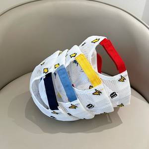 <span class=keywords><strong>Casquette</strong></span> de baseball unisexe pour enfants, légère, anti-UV, en tissu mesh, 6 panneaux, ajustable, marron, imprimé intégral - Product Image 4