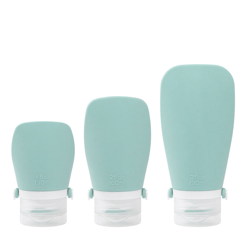 ขวดรีฟิลซิลิโคนสีเขียวอ่อน