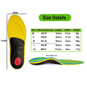 Plantar Fasciitis Flat Feet Insoles Arch Supports Orthotics Inserts Pain Relieve <strong>FlatFoot</strong> Orthopedic Insole for <strong>Shoe</strong> - Product Image 2