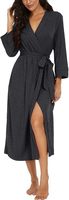 Nouveau Bambou Femmes Kimono Robes Long Tricot Peignoir Léger Doux Tricot Vêtements De Nuit Col En V Casual Dames Loungewear