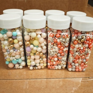 Perline di Zucchero Colorate, Decorazioni per Torte, Utensili per Decorazione Dolciaria, Commestibili per Matrimoni, Feste, Biscotti, Cupcake, Cioccolato, Ciambelle - Product Image 1