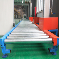 Convoyeur à rouleaux motorisé à chaîne robuste sur mesure, convoyeur à rouleaux en acier pour le tri logistique et la manutention de palettes