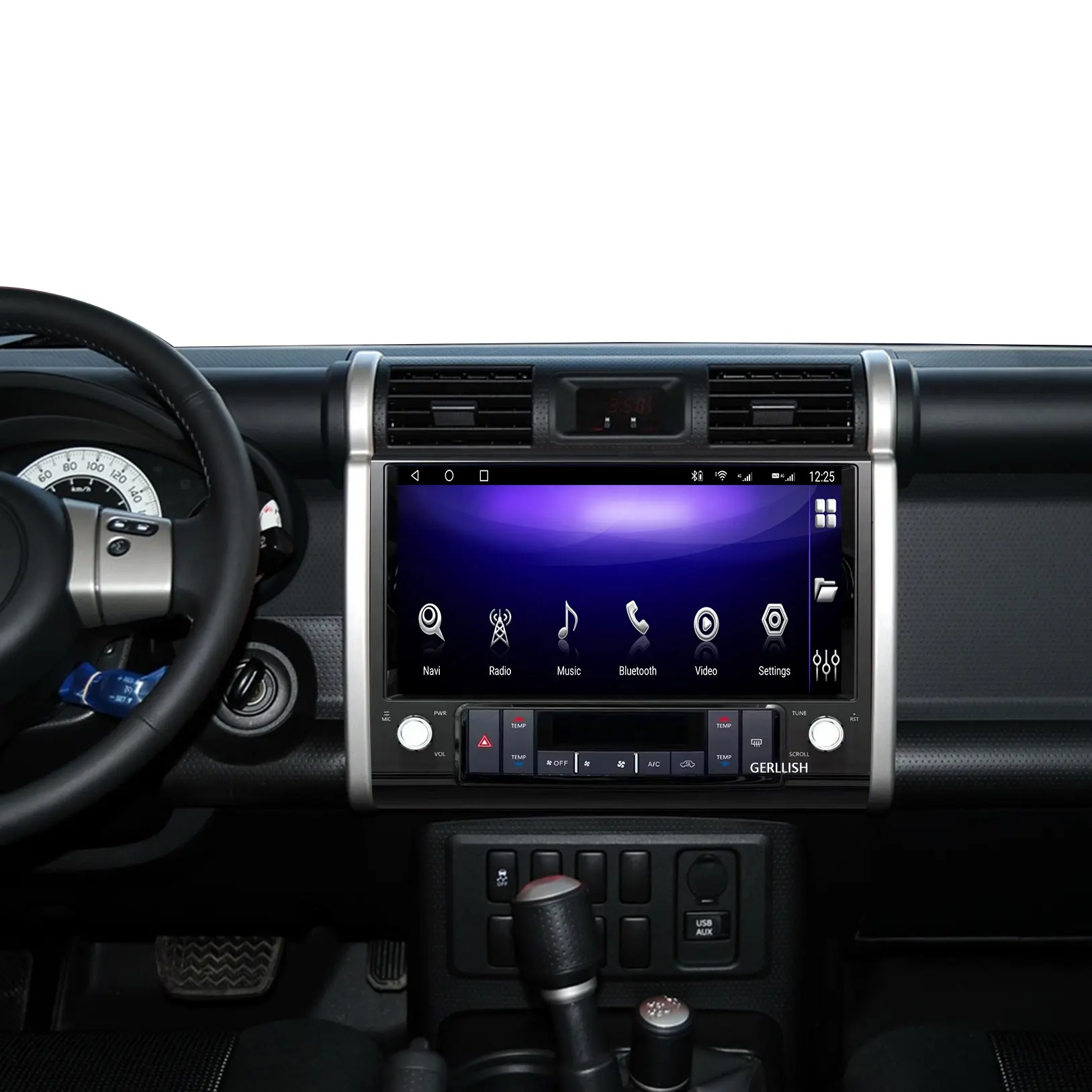 1920*720 360 Carplay 13.3 "AndroidカーDVDプレーヤーGPSWIFI Bluetooth 5.0RDSラジオforToyota FJ Cruiser 2007-2012マルチメディア