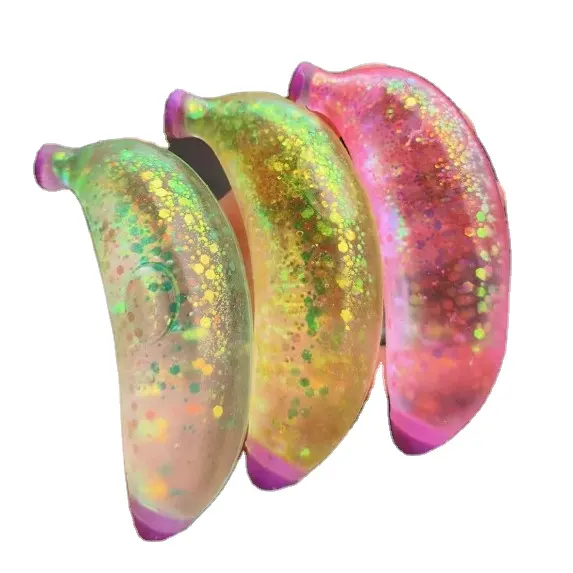 2023 New Hot Sale Banana Corn Carrot Shape Slow Rebound Stress Ball Simulated Fruit Squishy Toy For Children