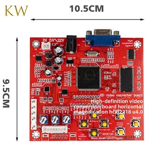 Carte de conversion HD Red <span class=keywords><strong>CGA</strong></span> vers VGA pour borne d'arcade rétro, jeux familiaux et moniteurs CRT/LCD/PDP - Product Image 3