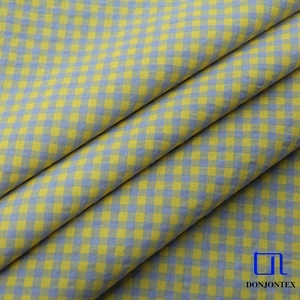 TC Fabrics Doble Color Plaids Tejido 48% Poliéster 52% Algodón Tela a cuadros para camisetas - Product Image 2