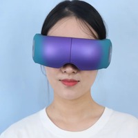 Masseur oculaire intelligent avec 8 points de pression, musique apaisante, thérapie thermique, masque de relaxation oculaire, design personnalisé, appareil de soin des yeux