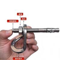 Pengait Batu Panjat Tebing, Plat Gantungan Baut M12, Baja Anti Karat 304 316, Polesan Tinggi, Pengait Baji Ekspansi, Dapat Dilepas, Beban 25-30KN