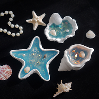 Cadeaux décoratifs pour la maison Bougie aromatique de conque sans fumée faite à la main Bougies parfumées en cire de gelée de coquillage créatif