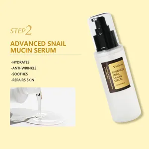 50 Set OEM coreano organico lumaca Muscin Peptide Anti invecchiamento detergente per il viso crema idratante crema per gli occhi crema per la cura della pelle nuovo