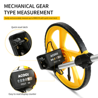 SDS SDS-318 Roue de mesure mécanique 318 mm avec réinitialisation par freinage ABS+alliage d'aluminium Garantie 2 ans pour mesures d'outils manuels