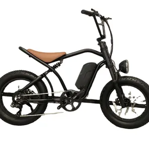 Bicicleta eléctrica de gran potencia, bici de montaña con suspensión completa, neumático ancho, 26 pulgadas