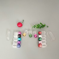 Capsules vides, bouteilles en plastique, bouteilles d'emballage, bouteilles cylindriques miniatures, bouteilles à capsule unique