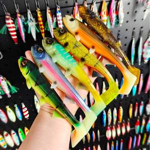 Leurre de pêche populaire Bombshad Square Tail Swimbait Shad pour brochet, 14cm 18cm, impression 3D, artificiel pour la pêche en mer et les grosses prises, wobbler - Product Image 1