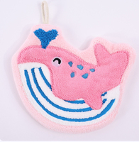 Cute Powerful Water-absorbing Hand Towel Wall-mounted Bathroom Use Small Hand Towel for Washing Hands Kitchen Cartoon Hand Towel