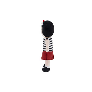 Muñeca de Peluche Personalizada con Top a Rayas y Falda Roja, Adorable Juguete de Peluche para Niñas, Regalo Perfecto para Niñas - Product Image 4