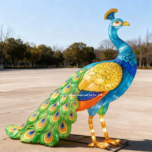 Водонепроницаемый прочный Фонарь ручной работы с изображением павлина животных для пасхальных и рождественских зоопарков - Product Image 4