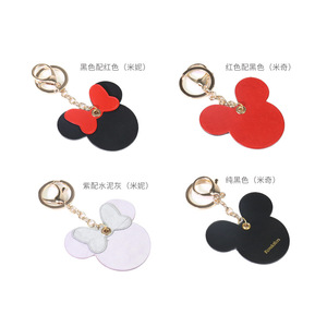Customized couple keychains, <b>car</b> pendants, PU leather <b>key</b> <b>rings</b>, charms, gifts, Korean style keychains. - Product Image 5