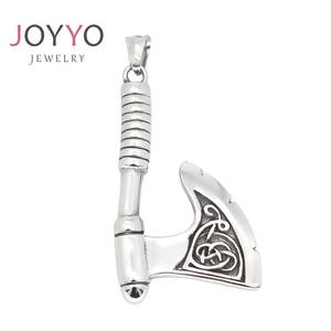 कस्टम उच्च गुणवत्ता वाले फैशन गहने पुरुषों स्टेनलेस स्टील विंटेज नार्डिक वाइकिंग नोर्स पेरुन एमुलेट कुल्हाड़ी पेलेंट - Product Image 1