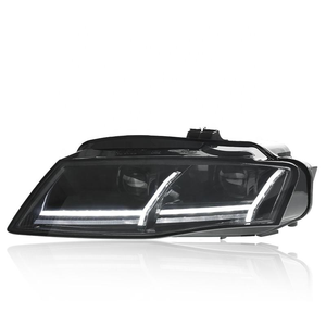 Système d'éclairage automobile JUSHUN pour Audi A4 2009-2012 Modification de l'assemblage des phares avec double lentille Flow Light Steering - Product Image 2