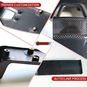 Pièces intérieures de voiture de qualité supérieure en fibre de carbone sèche, style OEM, panneau de rangement de la console centrale pour kit intérieur Ferrari 458 - Product Image 4