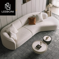 Moderne runde Couch Einfaches Sofa Minimalist isch Speziell geformtes Kaschmir Weißes Sofa Designs Luxus Modernes Stoffs ofa