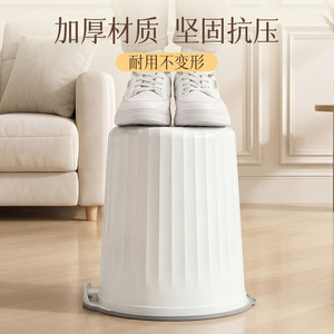 Large Cylindrical Trash Can With Lidless Design For Bathroom Living Room Kitchen Indoor Use Big Size - Product Image 1