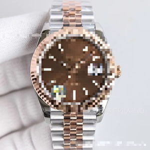 <span class=keywords><strong>Montre</strong></span> pour homme RObax Perpetual 41 mm, bracelet en acier inoxydable bicolore à cinq maillons, lunette cannelée, étanche, <span class=keywords><strong>montre</strong></span> à aiguilles - Product Image 3