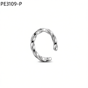 ต่างหูแบบหนีบหูทรงเกลียวเส้นเล็กสไตล์มินิมอล รุ่น PE3109 สำหรับผู้หญิง ไม่ต้องเจาะหู เหมาะสำหรับใส่ไปงานปาร์ตี้ หรือใช้ในชีวิตประจำวัน เป็นของขวัญสุดเก๋ - Product Image 3