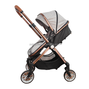 Poussette pour bébé convertible 3 en 1, poussette de luxe pliable pour bébé, poussette 3 en 1 haut de gamme pour nouveau-né - Product Image 3