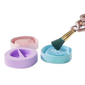 New <b>Makeup</b> Brush Storage <b>Box</b> Silicone Foldable Water Filled <b>Makeup</b> Brush Storage Rack <b>Makeup</b> Brush Multi Functional - Product Image 2