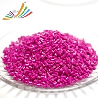 Masterbatch Magenta Rose Rouge pour PP PE ABS, haute dispersion, moulage par injection, extrusion de film soufflé, couleur personnalisable, résistance à la décoloration