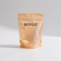 Sac à café en papier kraft avec fenêtre transparente, recyclable, compostable, pochette autoportante marron, valve de dégazage, écologique, biologique