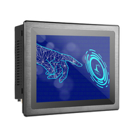 PC industriel à écran tactile résistif 15,6'' intégré, entièrement en aluminium, étanche IP65 (front), sans ventilateur, sous Linux, 256 Go, I3, en stock