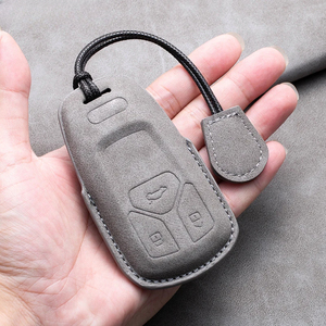 Étui de protection pour clé de voiture Leatr pour <span class=keywords><strong>Audi</strong></span> A1 A3 8V A4 B8 B9 A5 A6 8S 8W A7 A8 Q3 Q5 Q7 4M S4 S5 S6 S7 S8 R8 TT TTS <span class=keywords><strong>RS</strong></span> <span class=keywords><strong>Porte</strong></span>-clés - Product Image 4