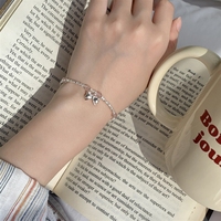 Bracelet en quartz Bowei, argent sterling S925, quartz fraise, bijoux exquis pour filles, petites perles