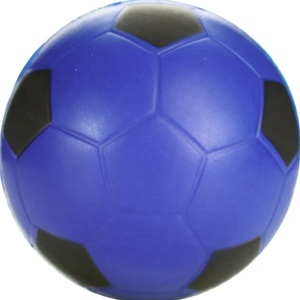 ลูกบอลคลายเครียดลูกฟุตบอลขนาดเล็กทำจากโฟม PU สีฟ้า - Product Image 2