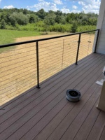 Garde-corps horizontal invisible en acier inoxydable 304 316 avec tendeur réglable, balustrade à câble, installation facile