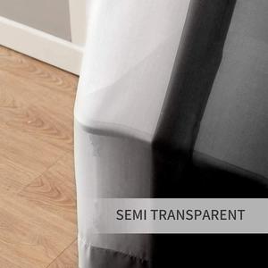 Rideau occultant en voile transparent en polyester blanc, rideaux de rideau de fenêtre prêts à l'emploi en gros pour le salon pour la chambre à coucher - Product Image 4
