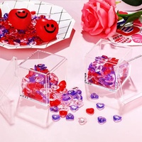 Boîte cadeau en acrylique transparente avec logo personnalisé, impression sérigraphique, couleur personnalisable, emballage de luxe, durable, imperméable, stock d'usine