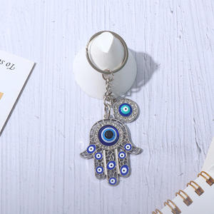 Retro Fatima Hand Schlüssel bund Lucky Diamond Devil's Eye Schlüssel bund Tasche Anhänger Talisman Geschenk - Product Image 5