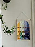 Cadeau islamique Pafu pour enfants, calendrier en toile du Ramadan, décoration du Ramadan, suivi du Ramadan pour enfants