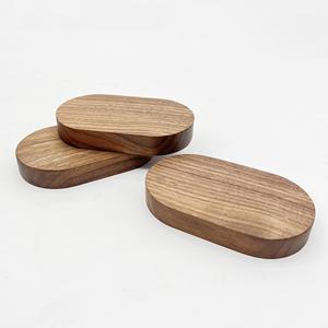 ฐานไม้วอลนัททรงวงรี, ที่วางน้ำหอมในรถยนต์แบบ DIY, แท่นวางตั้งโชว์ของตกแต่งบนโต๊ะ, ของตกแต่งรถยนต์สำหรับอโรมาเธอราพี - Product Image 3