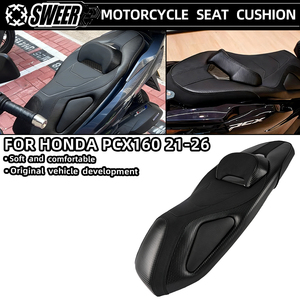 Coussin <span class=keywords><strong>de</strong></span> siège <span class=keywords><strong>de</strong></span> remplacement en cuir PU pour <span class=keywords><strong>moto</strong></span> PCX160 2021-2026, pour conducteur et passager, soulagement <span class=keywords><strong>de</strong></span> la pression et confort - Product Image 2