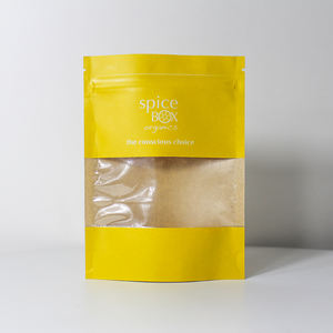 Matières organiques d'épices papier kraft stand up fermeture éclair sac d'emballage avec fenêtre transparente - Product Image 2