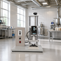 Mini machine de capsulage semi-automatique en acier inoxydable avec volant de réglage en hauteur, conception à haute efficacité d'étanchéité, prix de gros