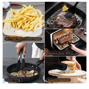 Accesorio para freidora de aire <span class=keywords><strong>COSORI</strong></span> Gowise, juego de 7 piezas que funciona con freidoras cuadradas de 5.8QT, puede hacer barbacoa, cocinar, patatas fritas, pizza - Product Image 2