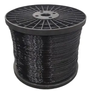 3.5mm 10kg Black Agriculture Polyester Wire For Grape Planting Coiled Curtain Holding Wires