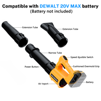 Moteur sans balais puissant TF08 1200W pour souffleur d'air et modèles RC, compatible avec les outils électriques 18V Dewalt 40000RPM